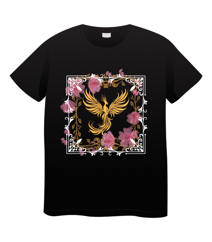 Anhad Peacock Pure Cotton Oversized Round Neck Printed T-shirt