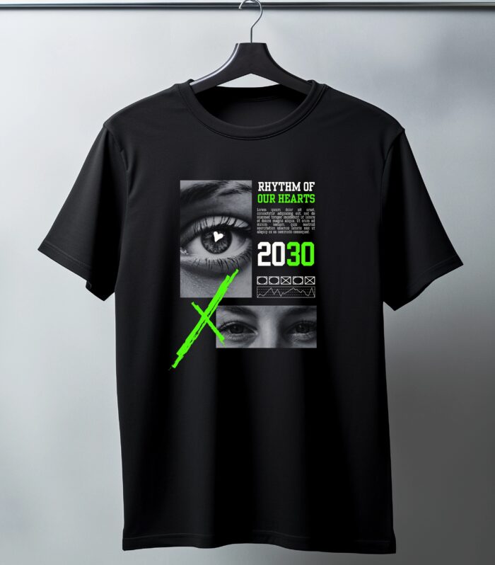 Anhad 2030 Pure Cotton Oversized Round Neck Printed T-shirt