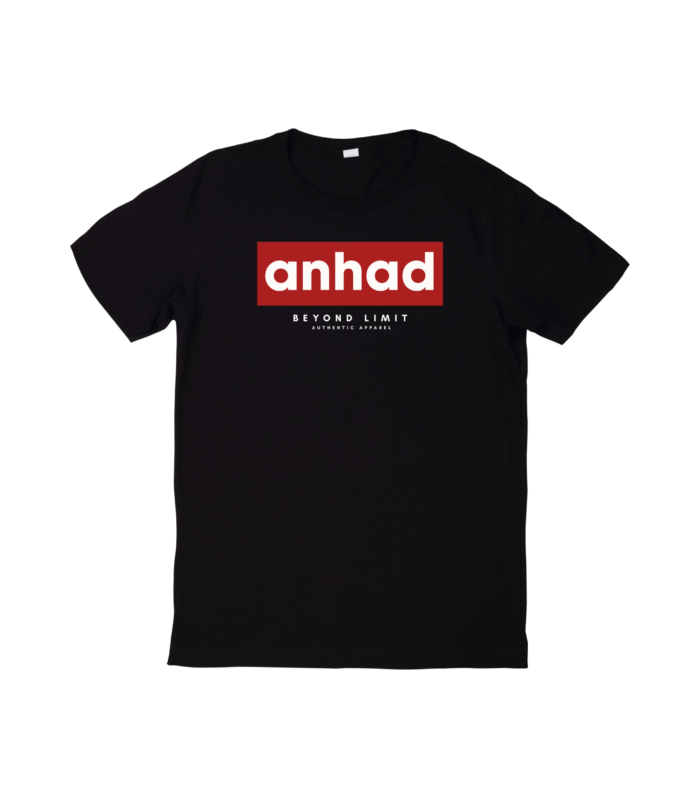 Anhad Typography Pure Cotton Round Neck Printed T-shirt