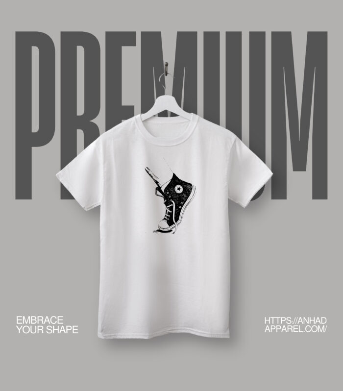 Anhad Regular T-Shirt Shoe Pure Cotton Round Neck Printed T-shirt